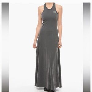 Golden Goose Charcoal Racerback Maxi Dress